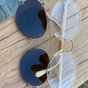 Christian Dior tortoise glasses detachable shades!